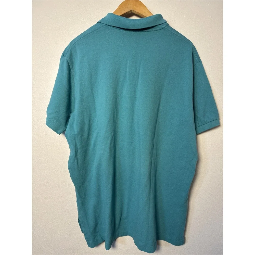 Polo Ralph Lauren Men's XL Teal Cotton Polo Shirt Short Sleeve Classic Pony Logo